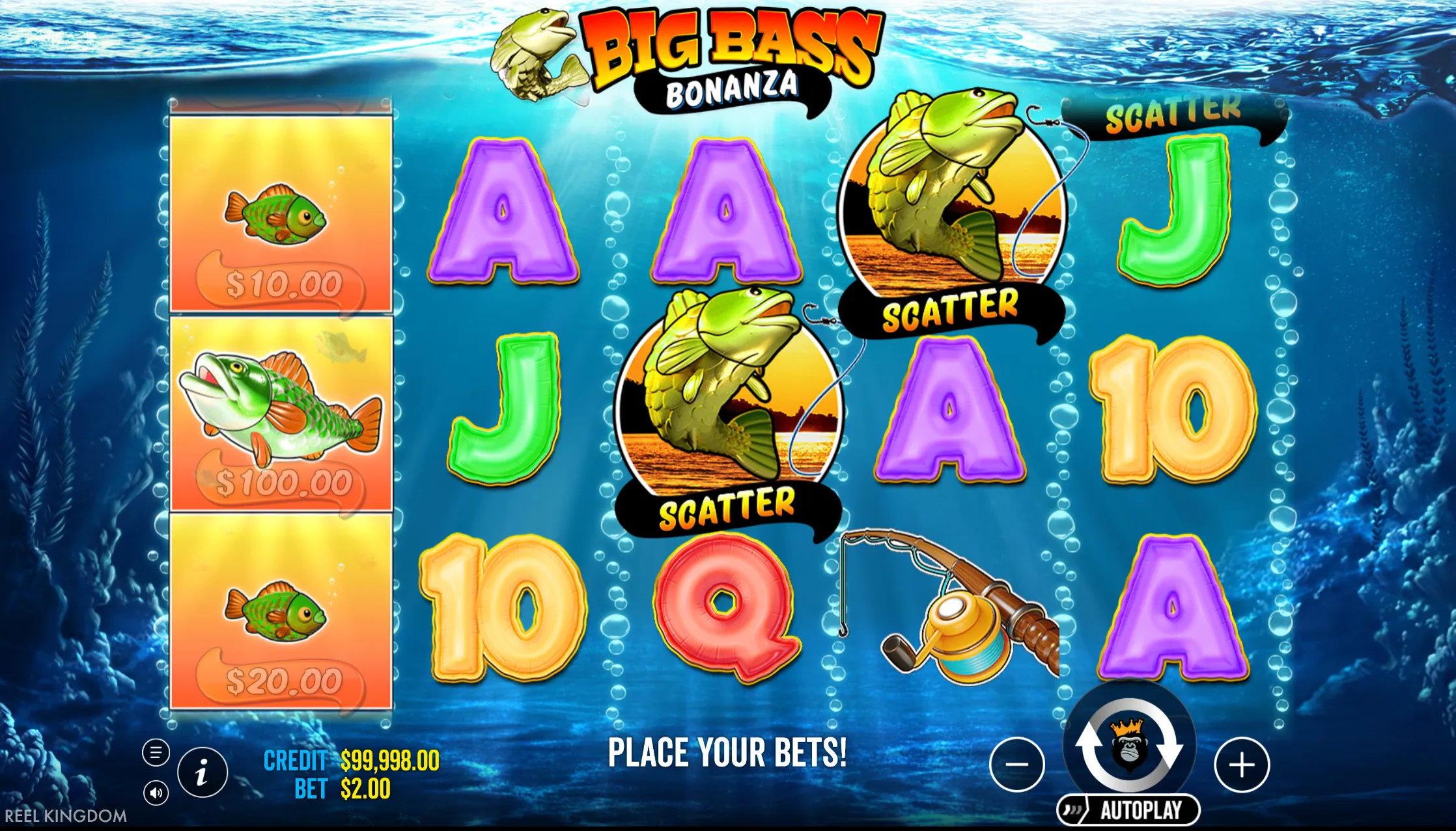 How the angler wild and the float behave in Big Bass Bonanza